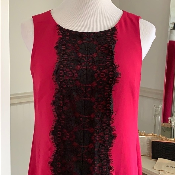 Ann Taylor LOFT Lace Trim Dress - Picture 2 of 6